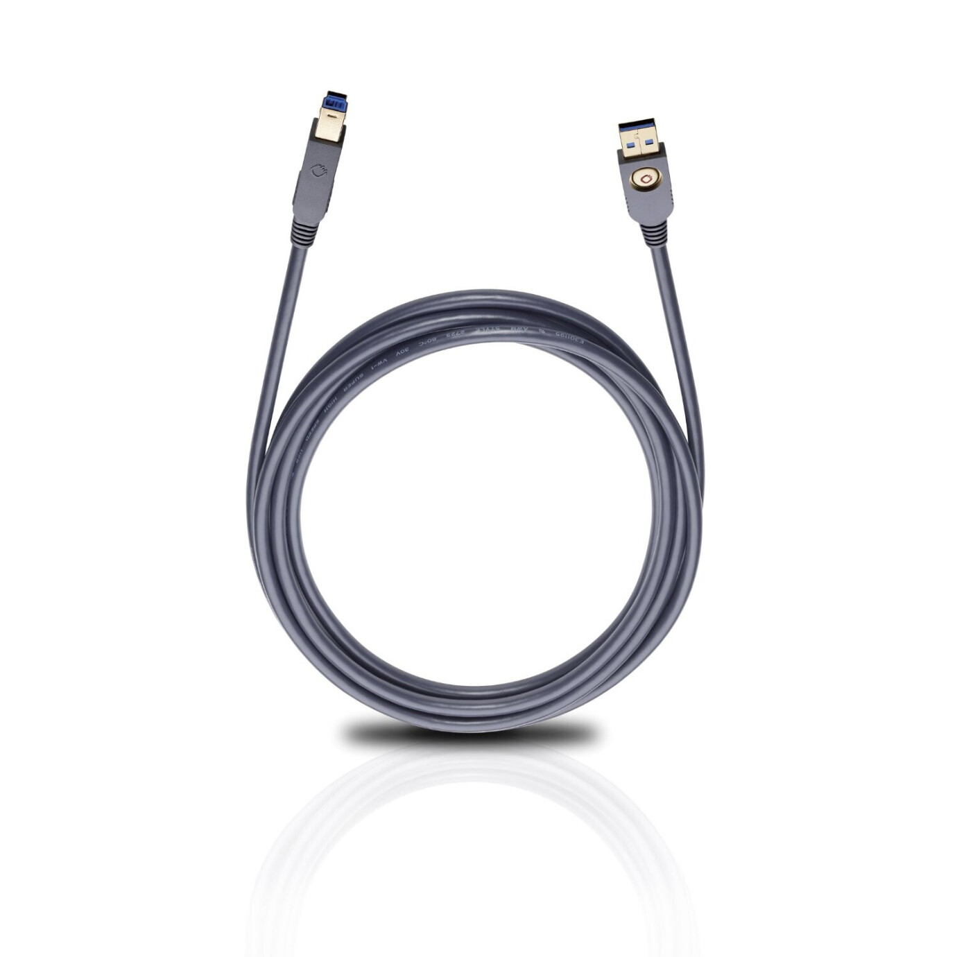 Oehlbach USB Max A/M - USB-3.0-Kabel A/B - 5,00 m
