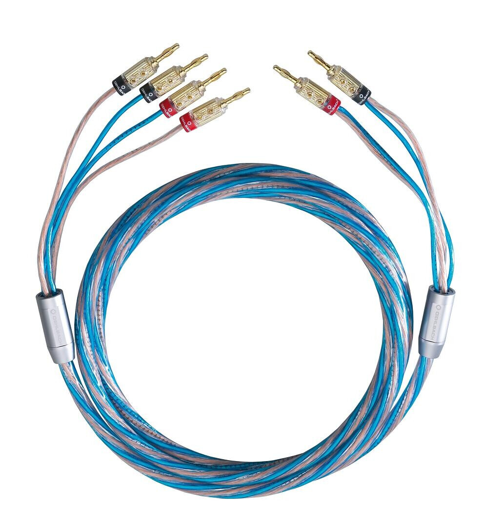 Oehlbach BI TECH 4 Bi-Wiring Kabel Set mit Kabelschuh - 2 x 3,0 m