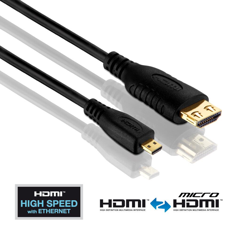 PureLink HDMI/Micro HDMI Kabel - PureInstall 1,50m