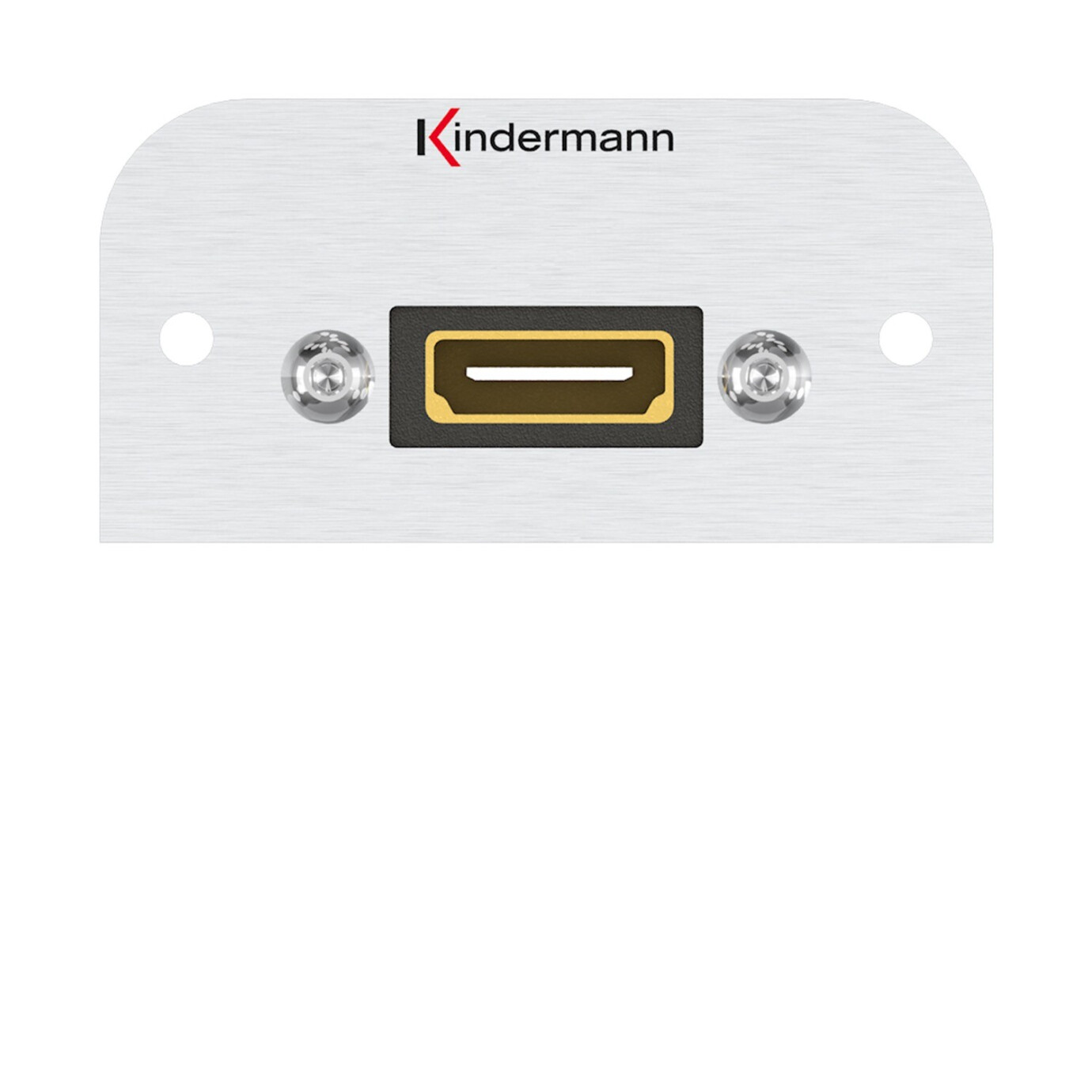 Kindermann Anschlussblende HDMI mit Kabelpeitsche Halbblende 54 x 54 mm