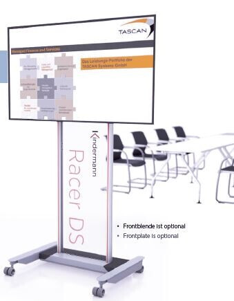 Kindermann Racer DS Premium Display-Rollständer mit verdeckter Kabelführung