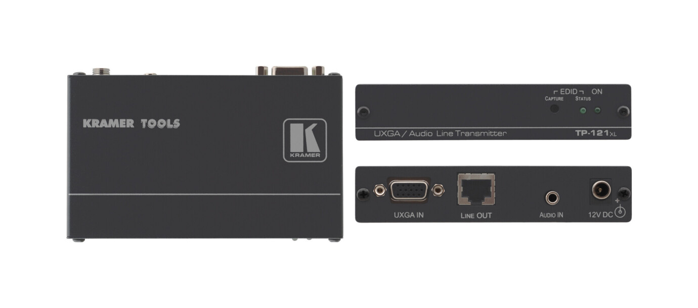 Kramer TP-121xl VGA & Stereo Audio über Twisted-Pair Transmitter, EDID Unterstützung