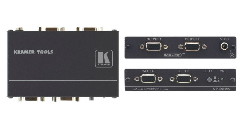 Kramer 2x1 Video & Stereoton Automatik-Umschalter