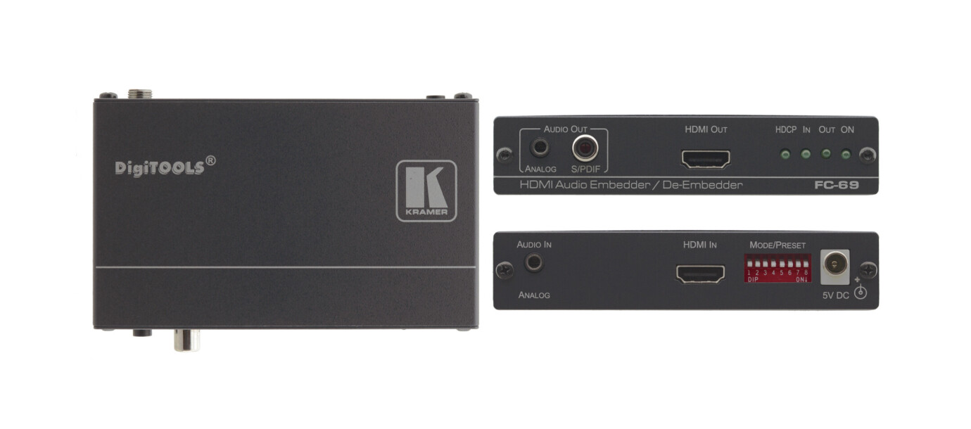 Kramer FC-69 HDMI-Audio Ein- und Auskoppler 3390221