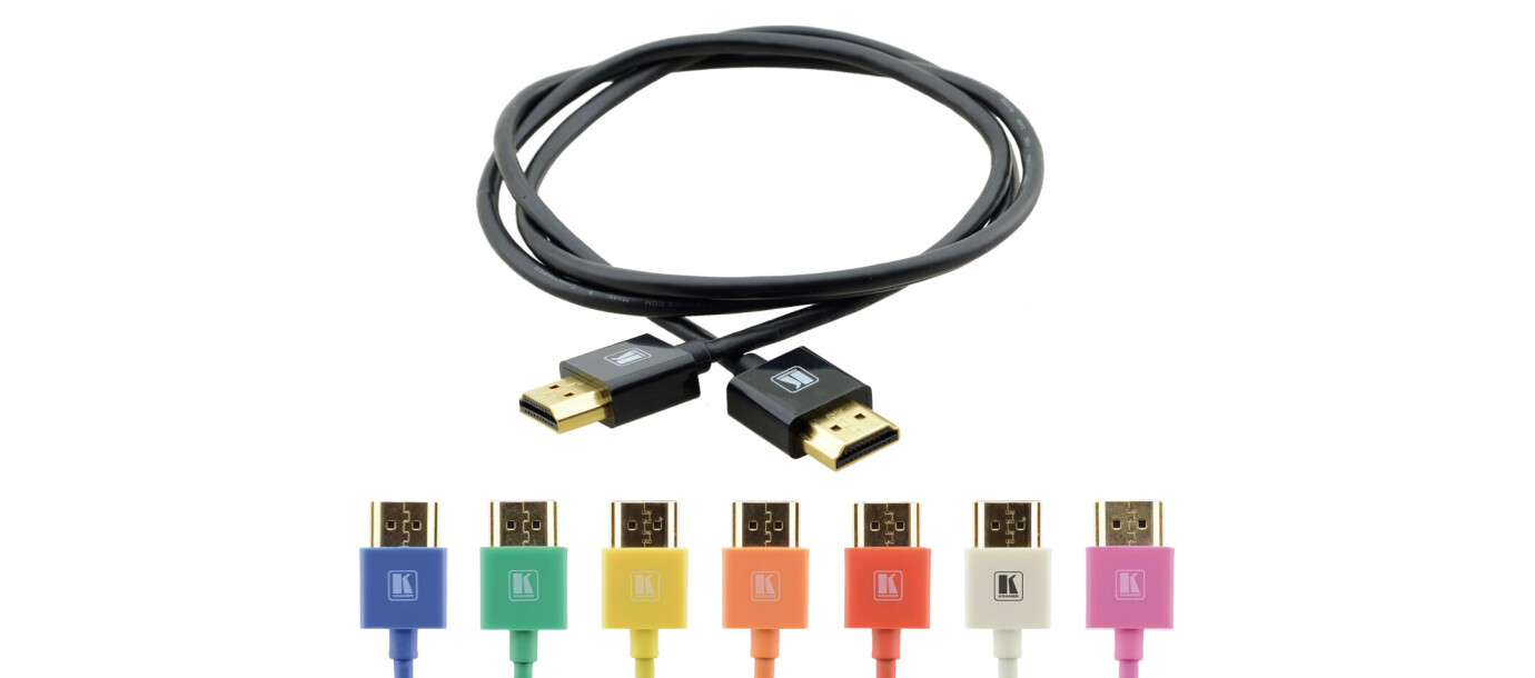 Kramer High-Speed HDMI-Kabel mit Ethernet, 90 cm gelb