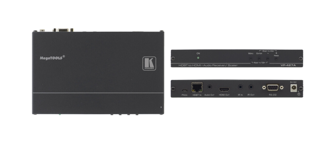 Kramer VP-427A HDBaseT Empfänger mit Scaler für HDMI und Audio