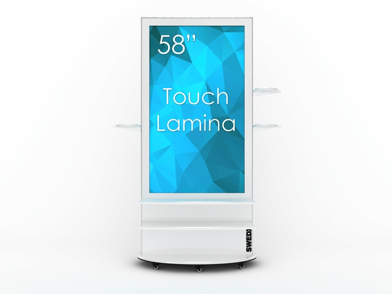 Swedx Lamina Touch, Alu - W / nat 4K 58" Touchscreen mit 4K Auflösung