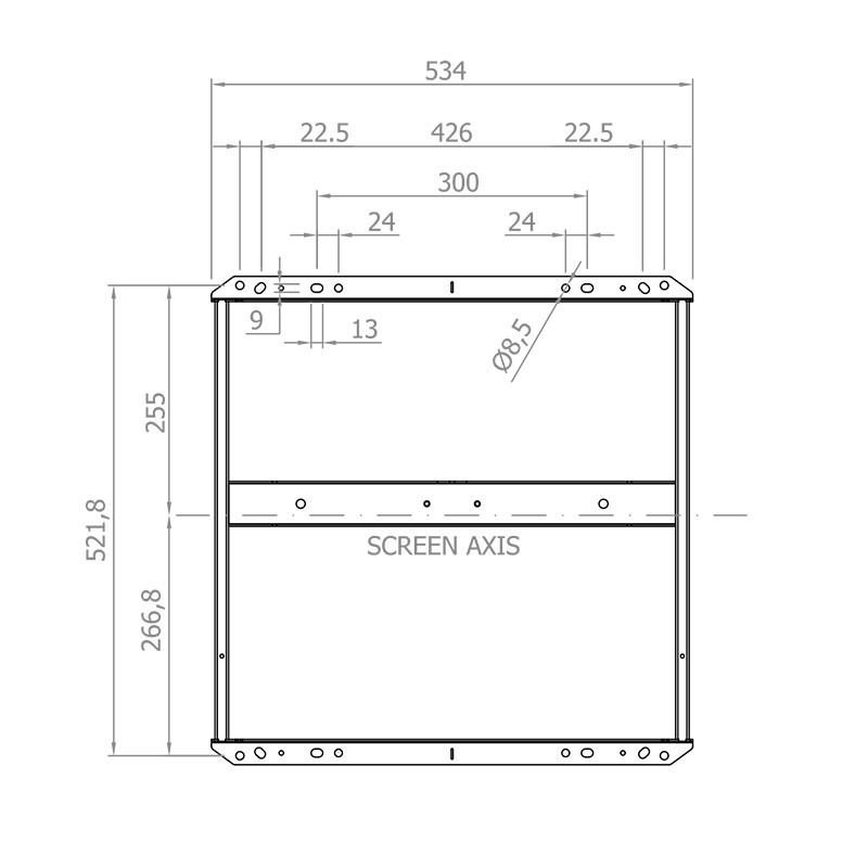 Vorschau: Hagor VWH-1 Slim Videowall-Halterung - 42"-55", 400x400, 35kg