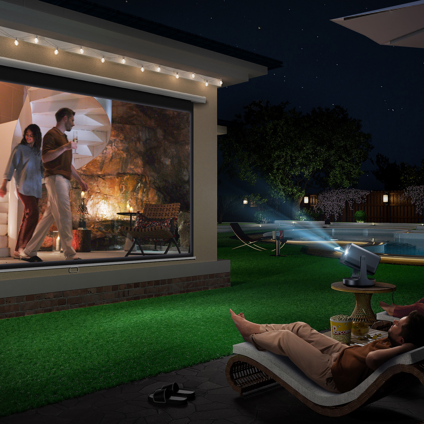 Vorschau: Hisense C2 Smart Laser Beamer mit 110% BT2020 Farbraum, HDR & 25.000 Stunden Laufzeit - Demoware Pla