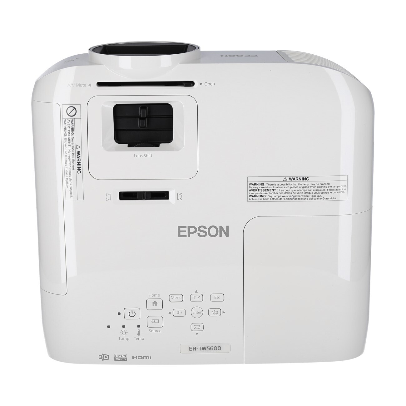 Vorschau: Epson EH-TW5600 3D Heimkino Beamer mit 2500 ANSI-Lumen und Full-HD