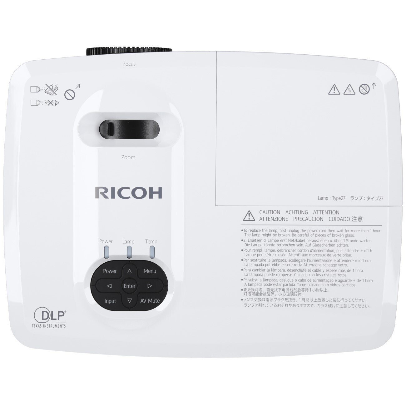 Ricoh PJ S2440 Beamer mit 3000 ANSI-Lumen und SVGA Auflösung 3D Beamer  hier online kaufen