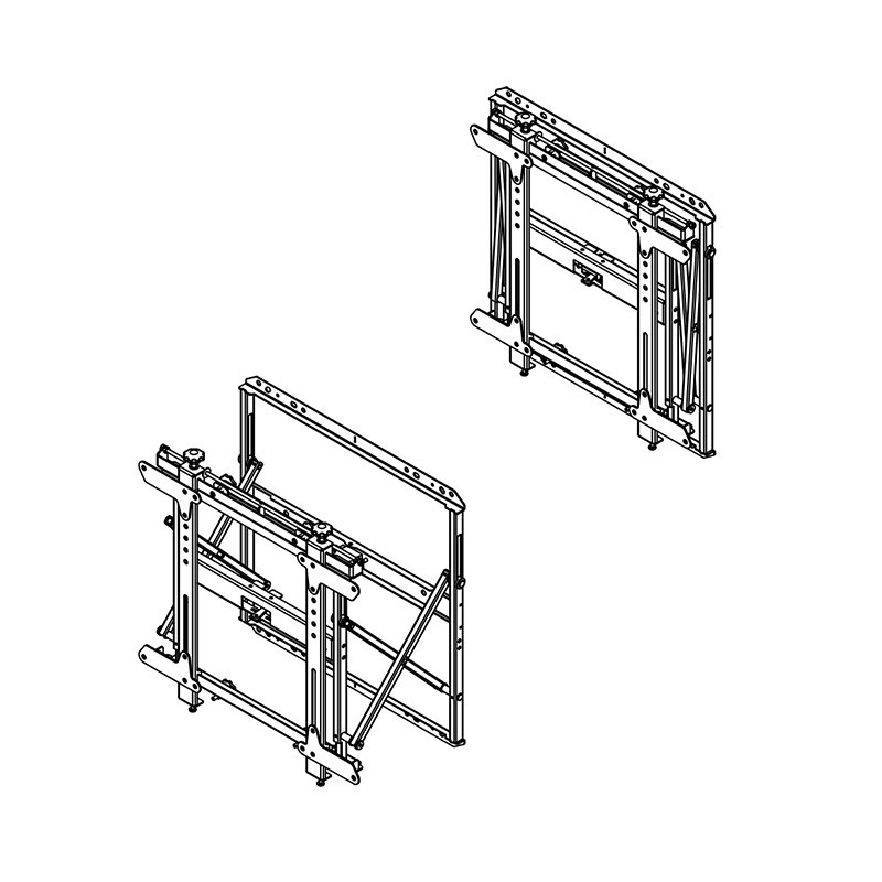 Vorschau: Hagor VWH-1 Slim Videowall-Halterung - 42"-55", 400x400, 35kg