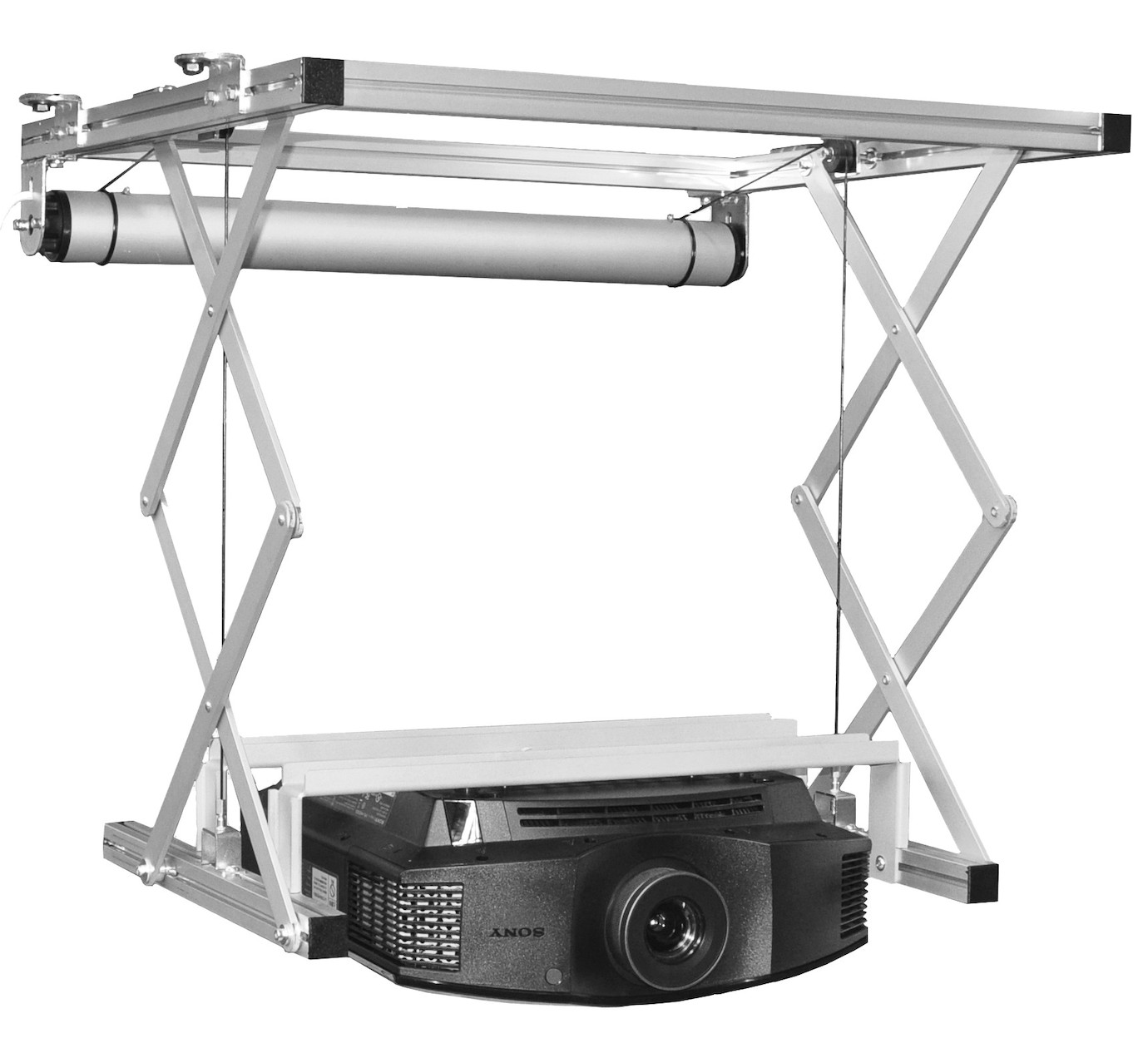 Vorschau: celexon Beamer Deckenlift PL400 HC Plus - max. ausfahrbar bis 54 cm - 25kg Traglast - Demo