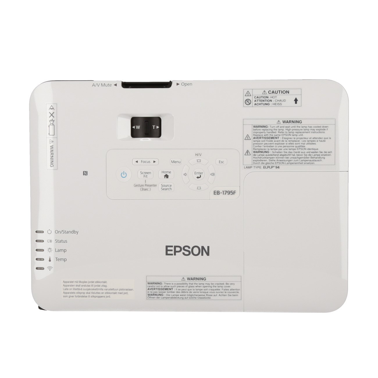 Vorschau: Epson EB-1795F Mobiler Beamer mit 3200 ANSI-Lumen und Full-HD Auflösung
