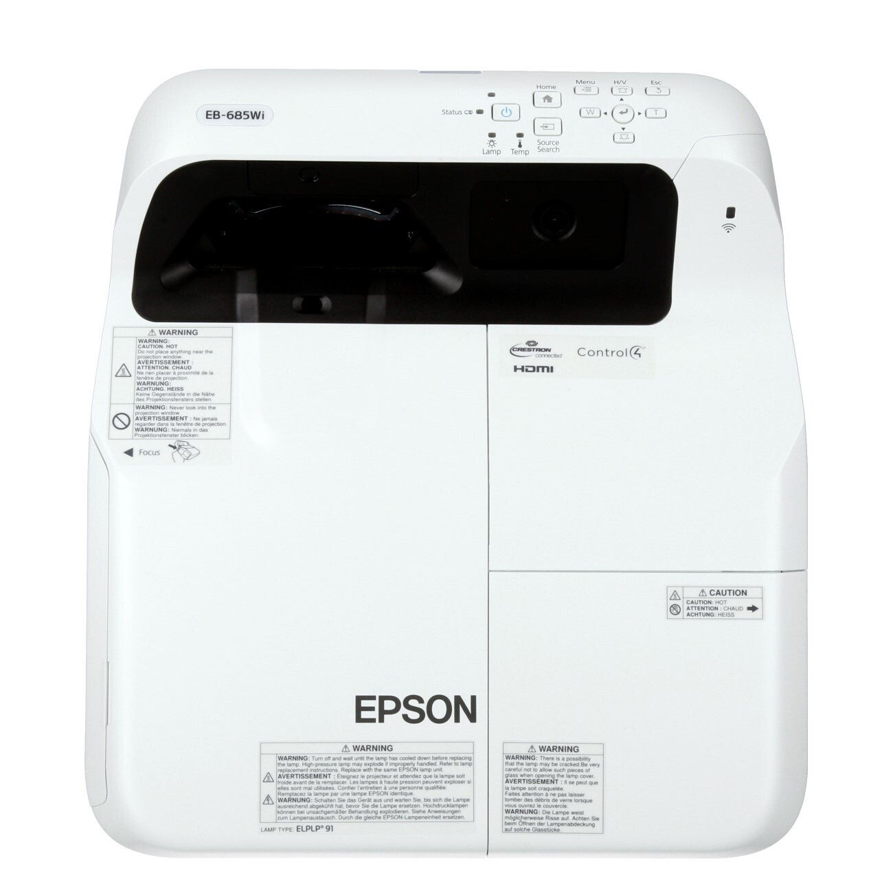 Vorschau: Epson EB-685Wi Kurzdistanzbeamer mit 3500 ANSI-Lumen und WXGA