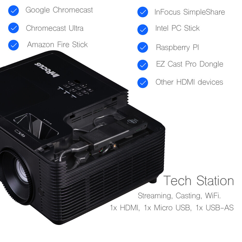 Vorschau: InFocus IN2136 schwarz Businessbeamer 4500 Lumen