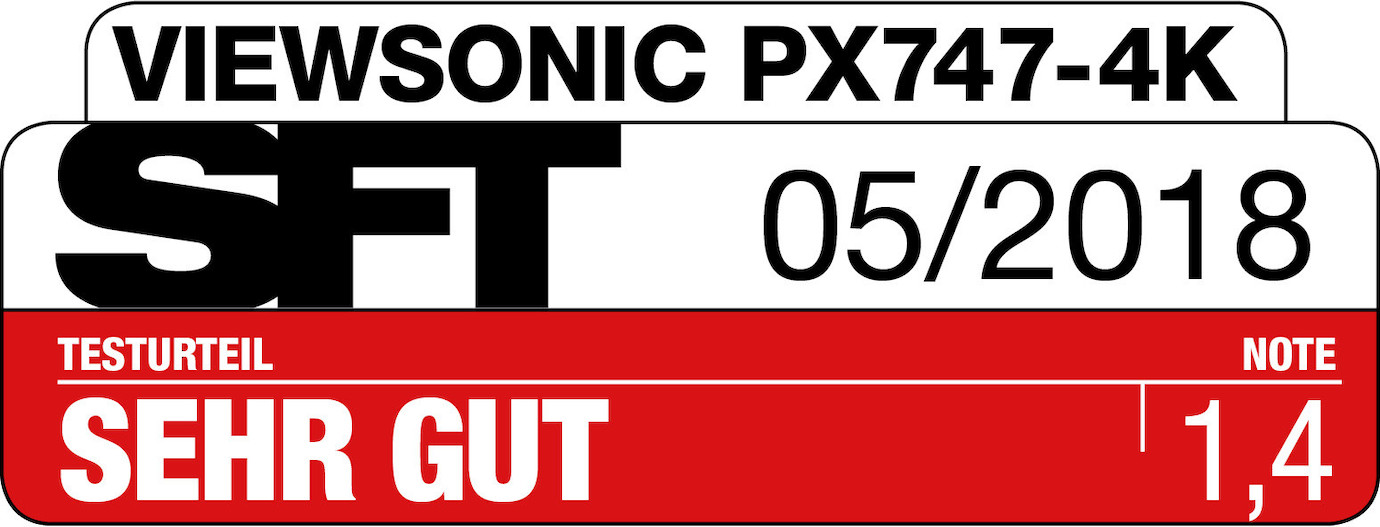 Vorschau: ViewSonic PX747-4K 4K Beamer mit 3500 ANSI-Lumen und 3840x2160