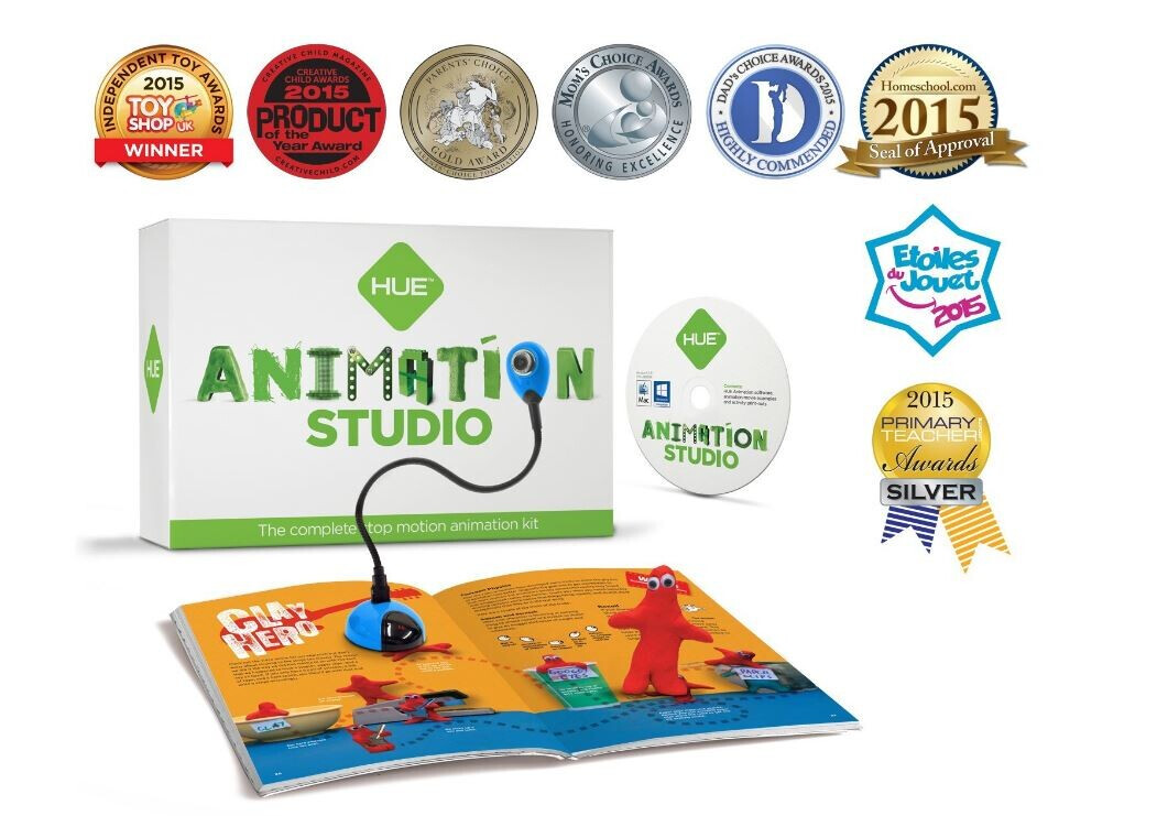 HUE Animation Studio: Complete Stop Motion Animation Kit (Camera, Software,  Book) for Windows/macOS (Blue)