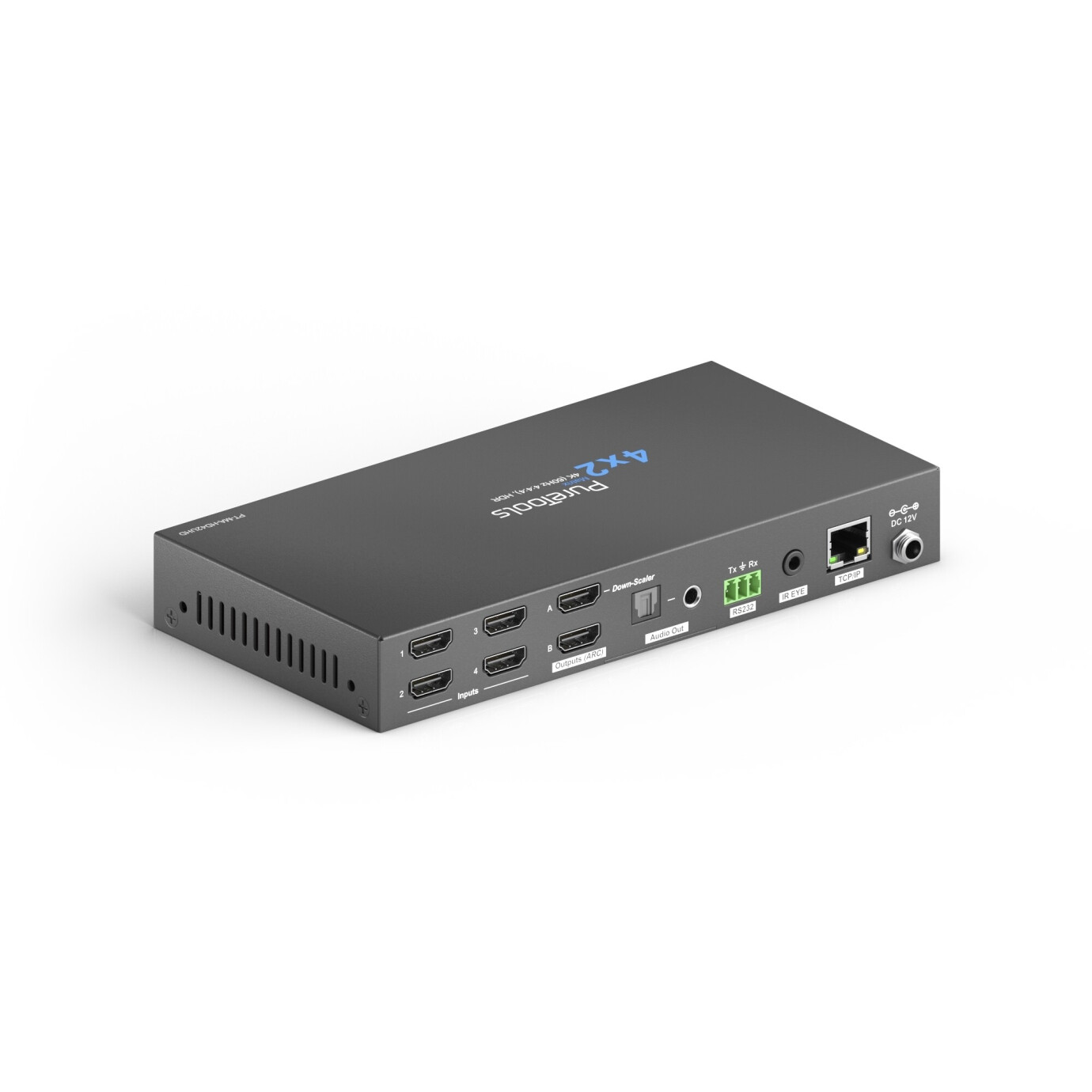 Vorschau: OneAV 4x2 4K 18Gbps HDMI Matrix mit Scaling und Audioextraktion