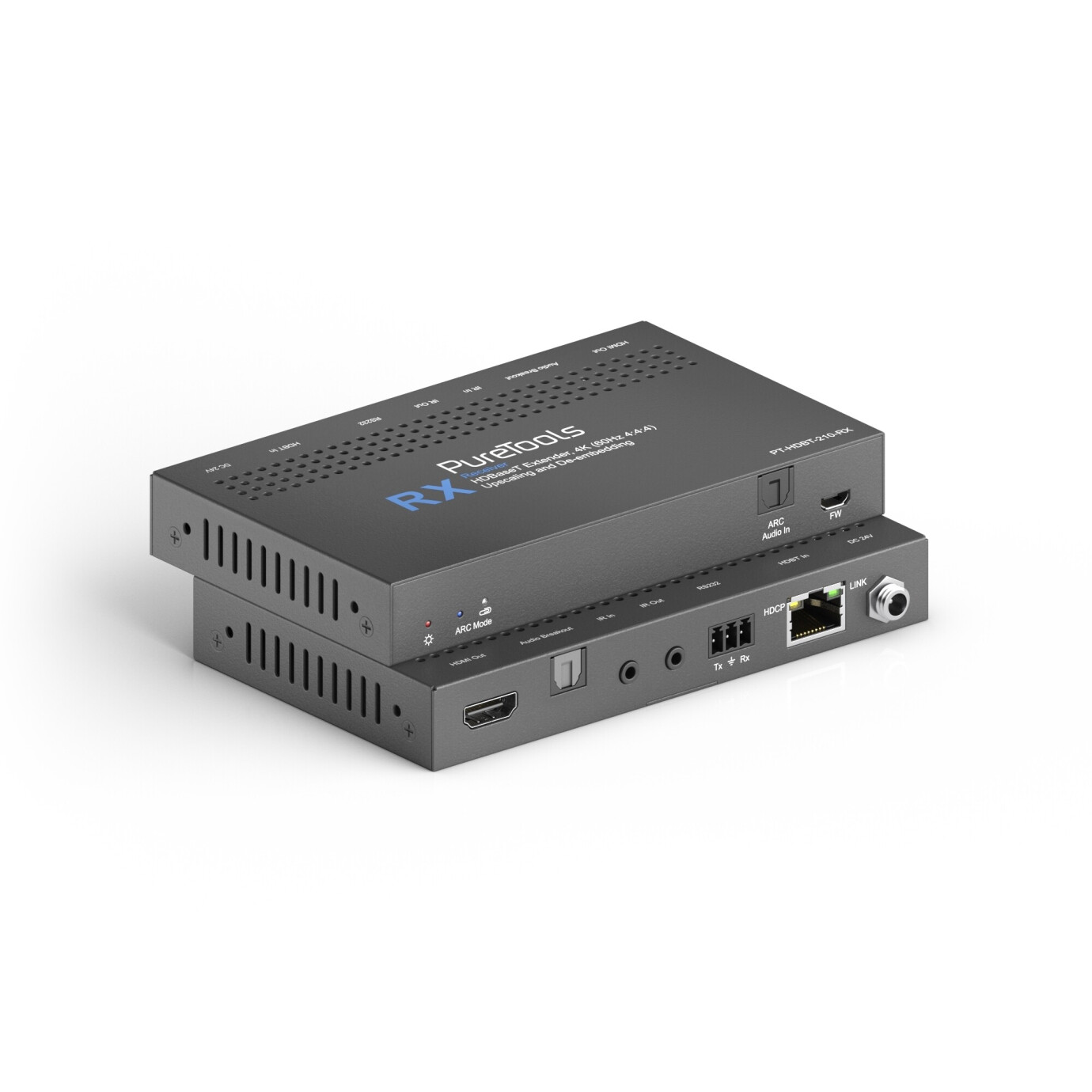 Vorschau: PureTools 4K 18Gpbs HDMI HDBaseT Extender mit VLC Technologie, ARC und Scaling