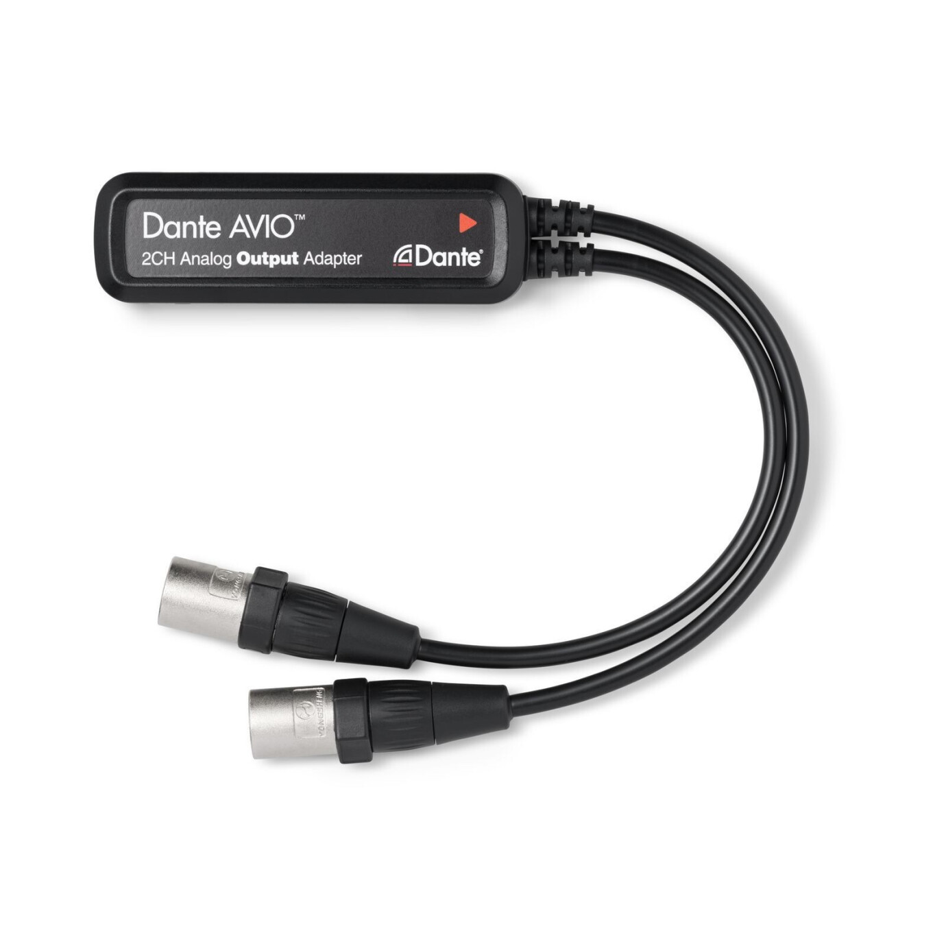 Vorschau: Audinate Dante AVIO XLR Analog Output Adapter I/O Modul (2 Kanal Analog Ausgang). Plug and play