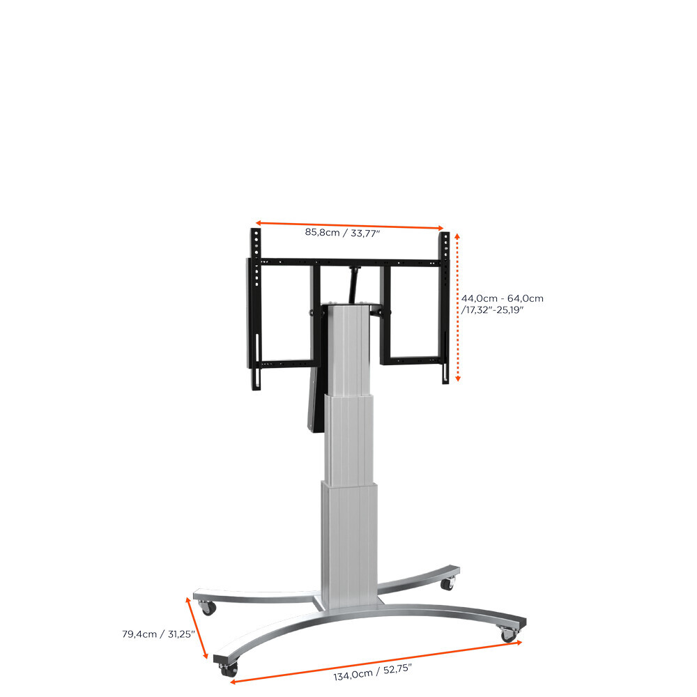 Vorschau: celexon Expert elektrisch höhenverstellbarer Display-Rollwagen Adjust-V4275S mit Kippfunktion - 70cm