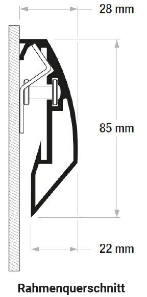 Vorschau: DELUXX Cinema Hochkontrast-Rahmenleinwand 280 x 158 cm, 126" - DAYVISION ALR