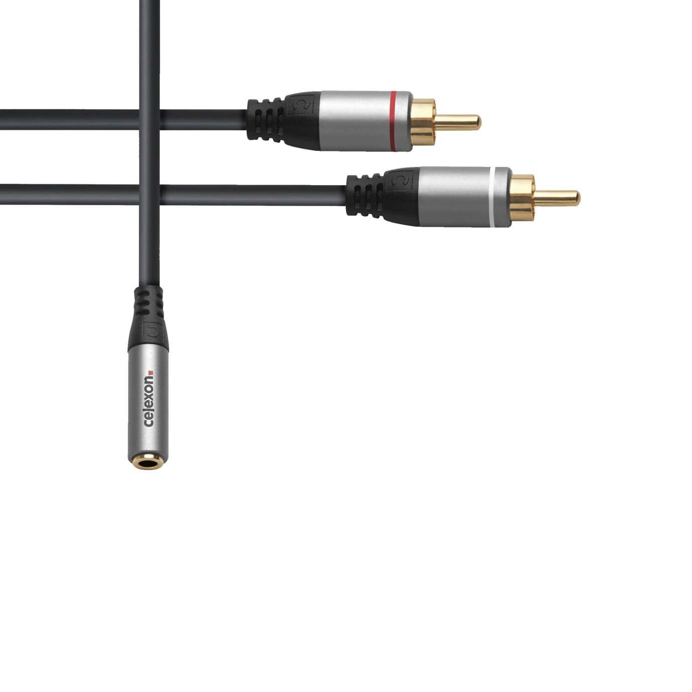 Vorschau: celexon 2x Cinch auf 3,5mm Stereo Klinke M/F Audioadapter 0,25m - Professional Line