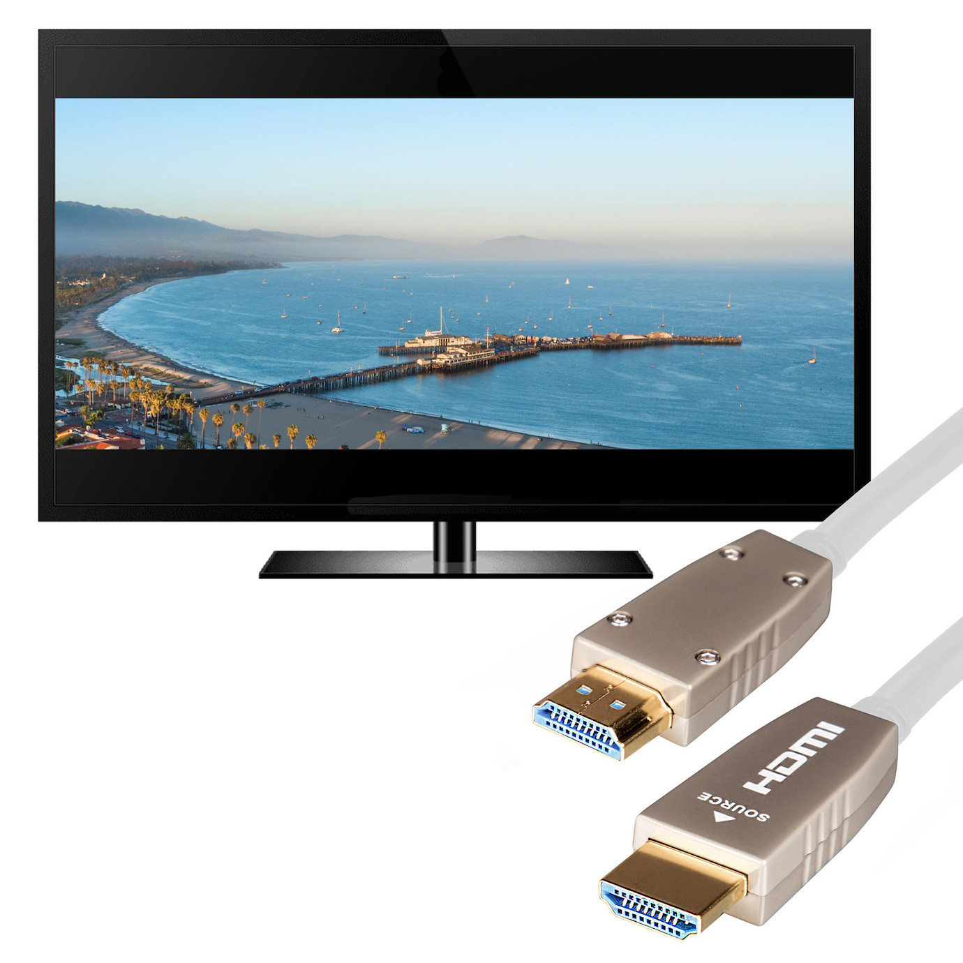 Vorschau: celexon UHD Optical Fibre HDMI 2.0b Active Kabel 10m, weiß - Demo