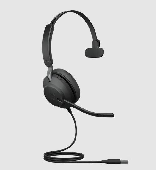 Vorschau: Jabra Evolve2 40 - Schnurgebundenes Mono Headset mit USB-A für Microsoft Teams