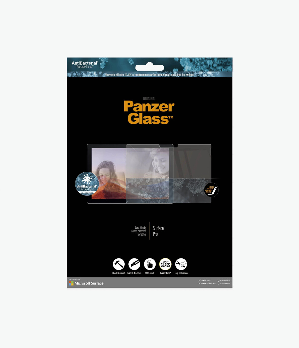 Vorschau: Panzerglass Tablet-Schutzfolie Microsoft Surface 12.3" Pro 4/Pro 5.Gen/Pro6/Pro7