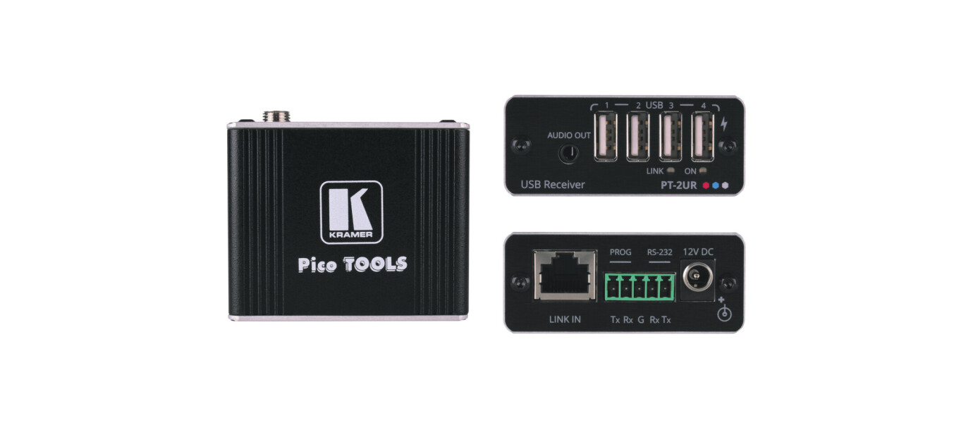 Vorschau: Kramer PT-2UT/R-KIT USB 2.0 PoC Extender Kit mit erweiterter Reichweite über CAT Kabel