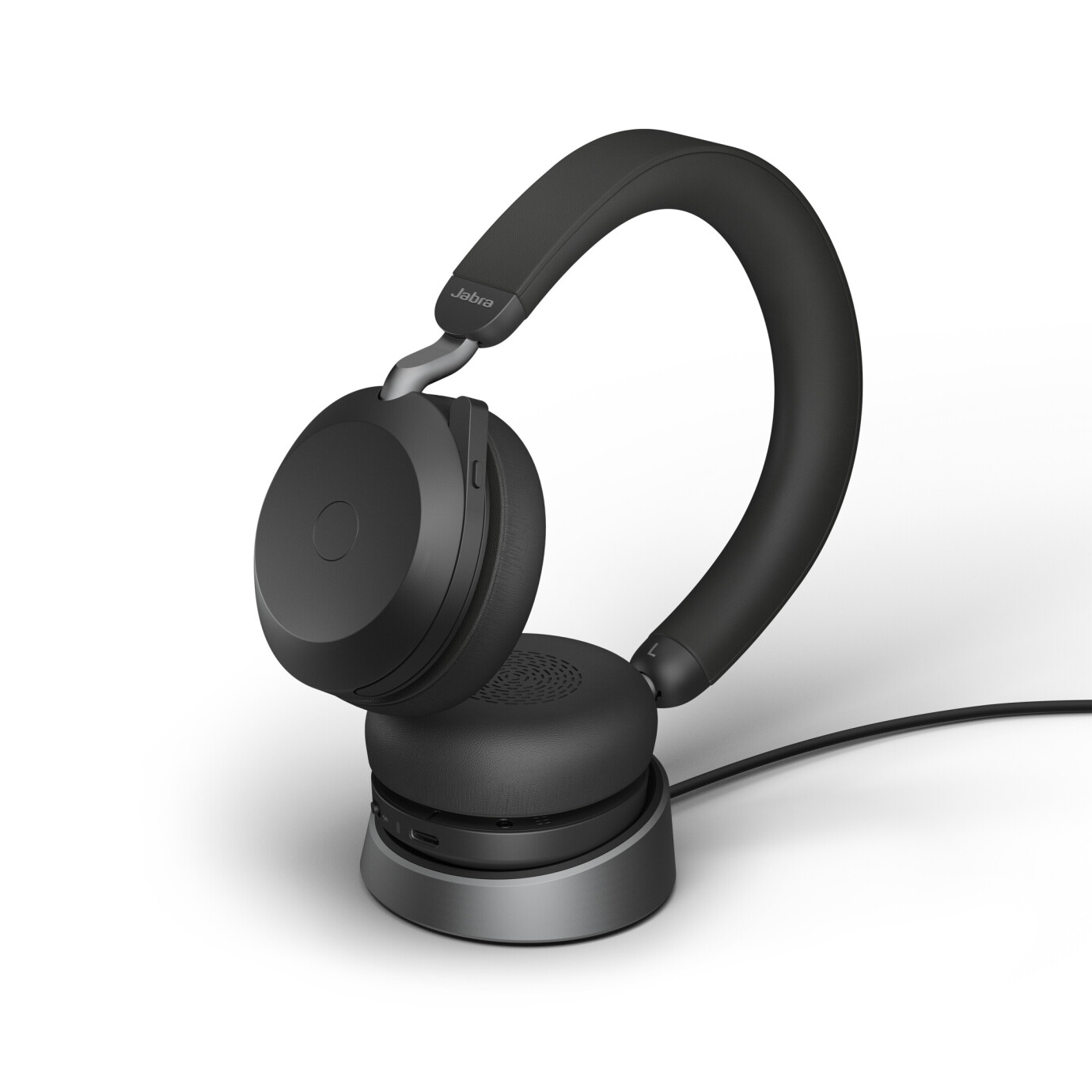 Vorschau: Jabra Evolve2 75 Schnurloses Stereo-Headset für UC mit Desk Stand, Bluetooth, USB-C,schwarz