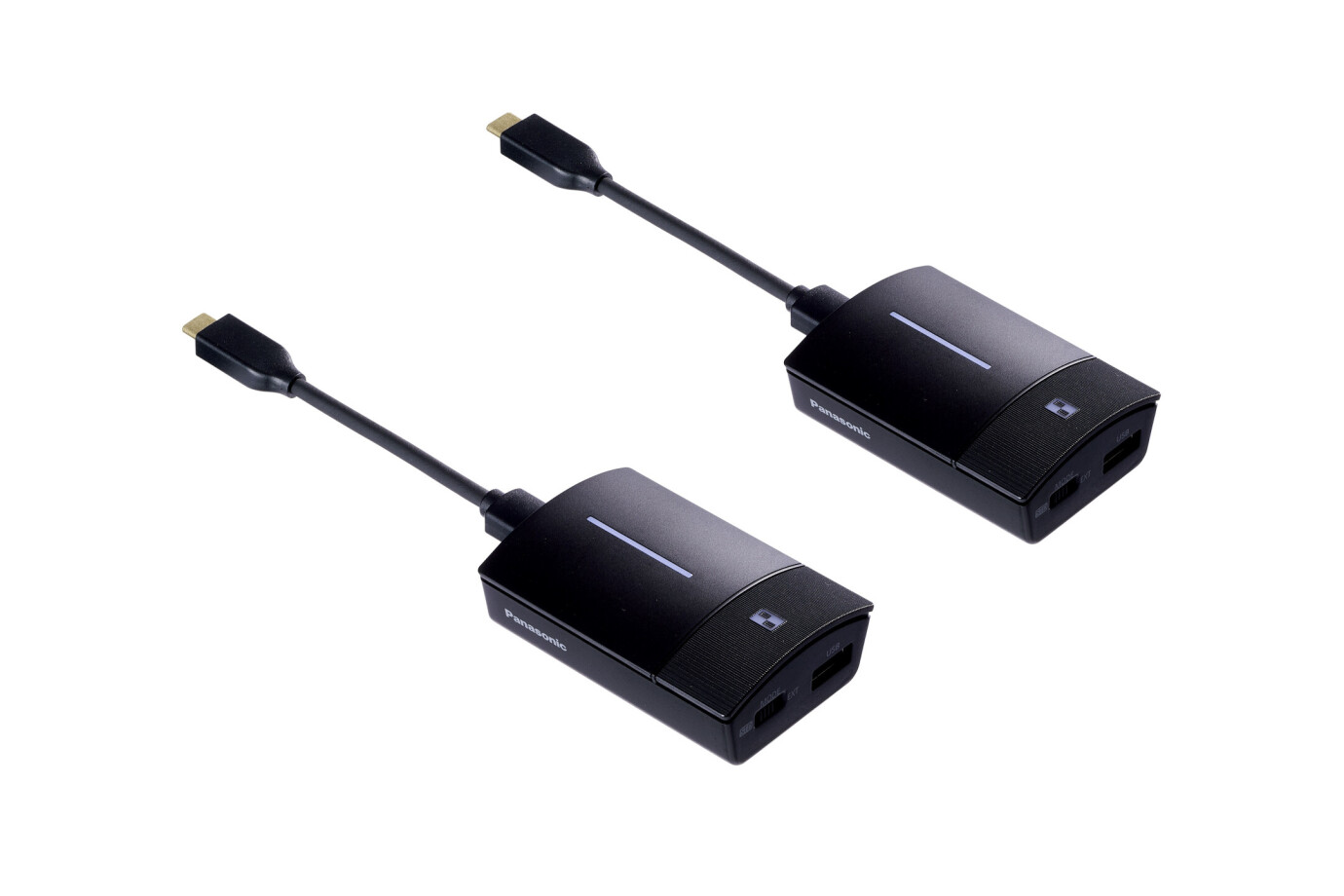 Vorschau: Panasonic TY-WPSC1 Wireless Presentaion System Kit: 1x Empfänger-Box, 2x Sender USB-C)