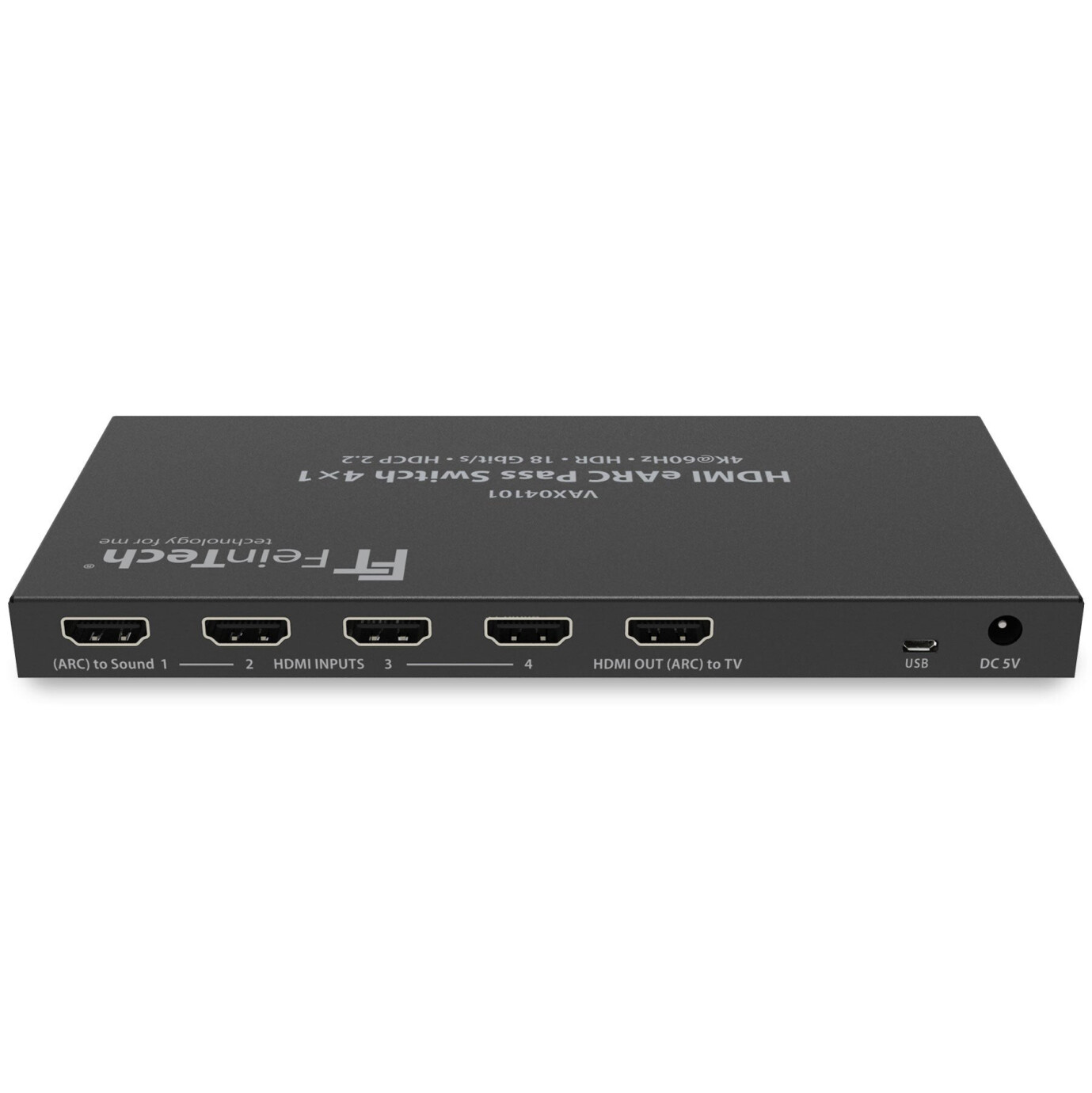 Vorschau: FeinTech VAX04101 HDMI eARC Pass Switch 4×1