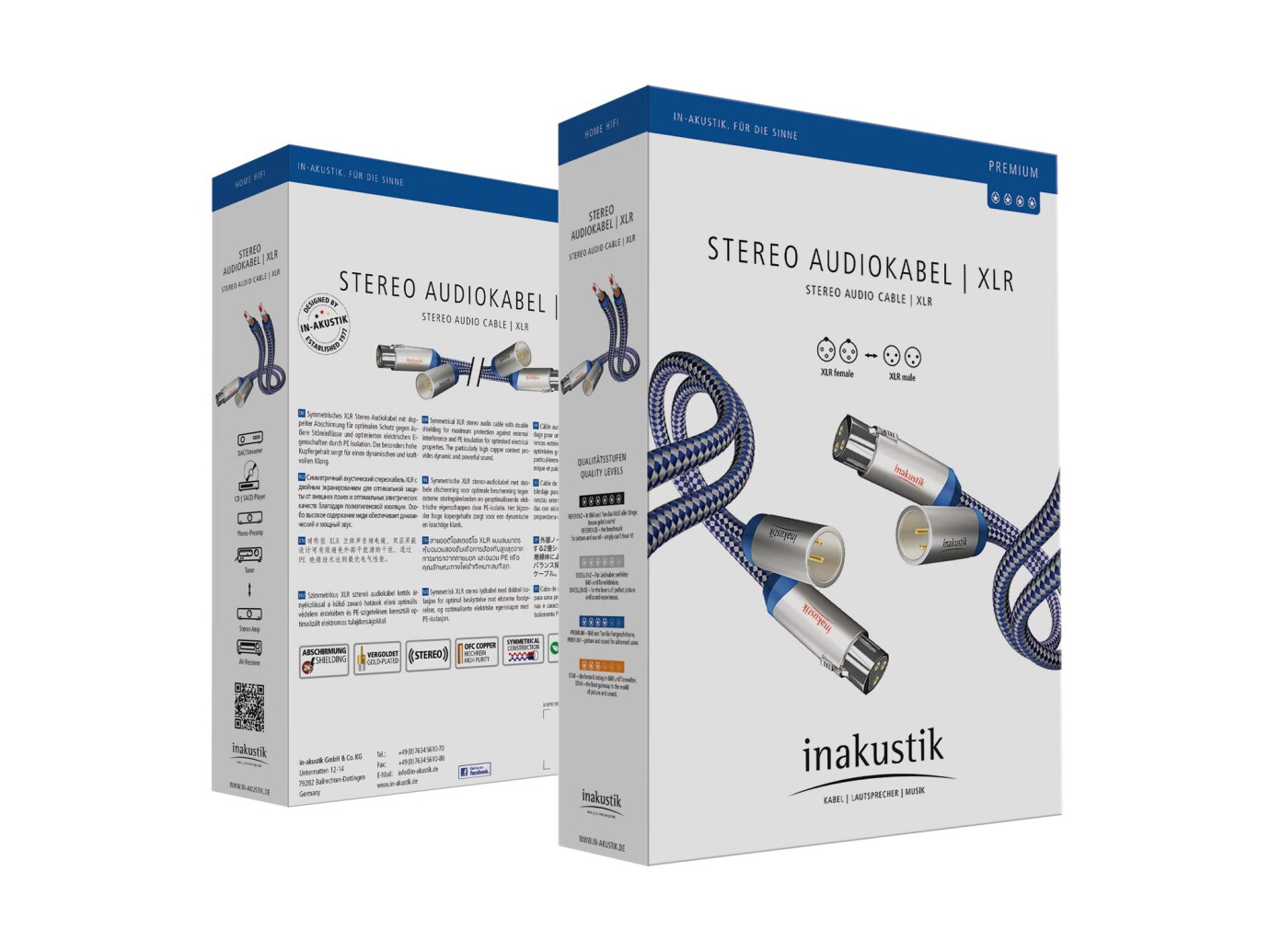 Vorschau: inakustik Premium Stereo-Audiokabel XLR XLR 1,5m