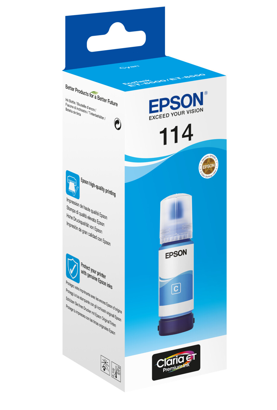 Vorschau: Epson 114 EcoTank Tintenflasche Cyan