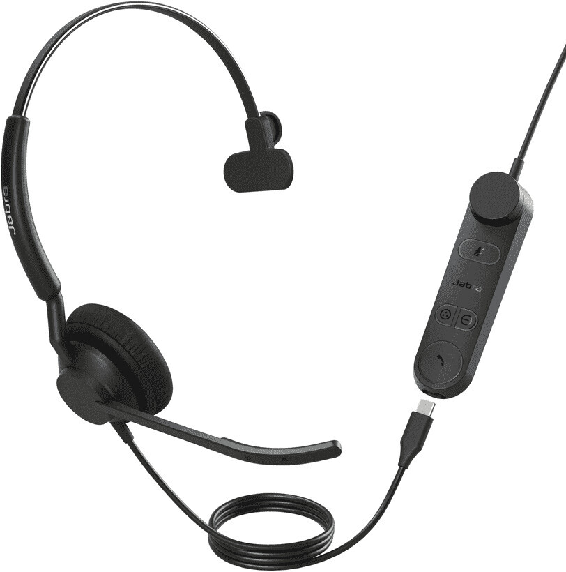 Vorschau: Jabra Engage 50 II Link, Mono, USB-C, UC - schnurgebundenes Mono Head-Set zertifiziert für UC Platfo