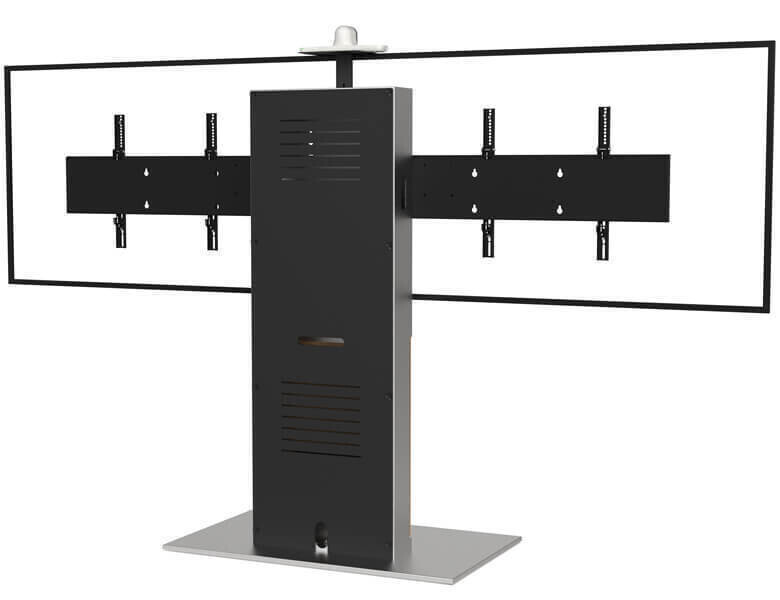 Vorschau: AXEOS XENON WIDE - Dual-Bildschirm (DB) Bildschirmständer für 2x 52 bis 65" Bildschirme