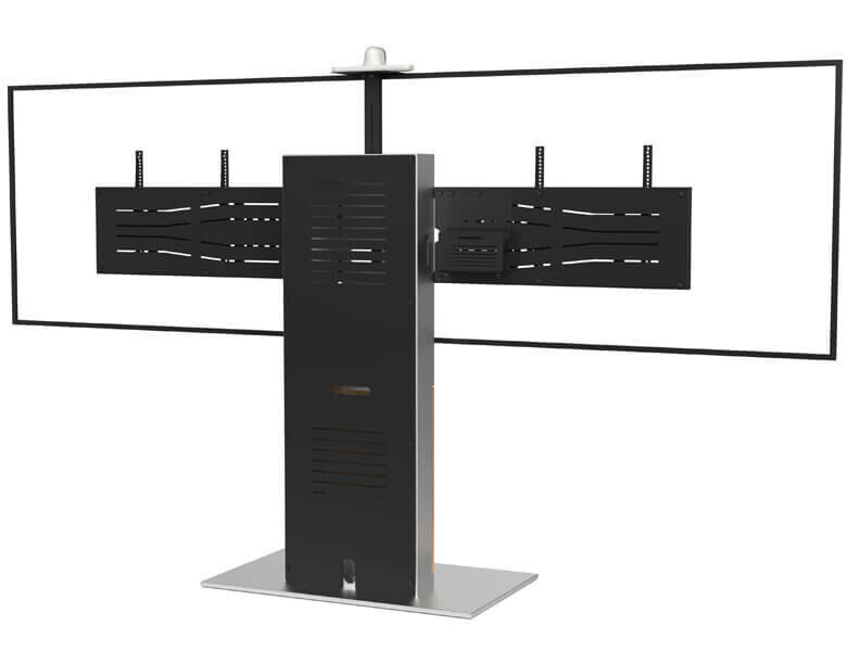 Vorschau: AXEOS XENON WIDE - Dual-Bildschirm (DB) Bildschirmständer für 2x 70 bis 90" Bildschirme