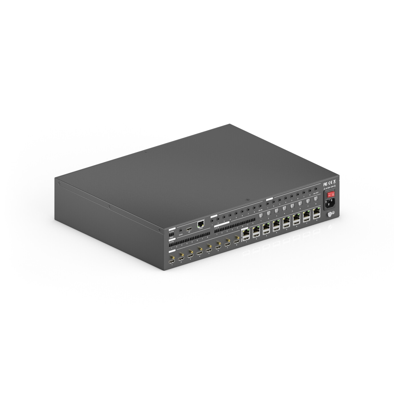 Vorschau: Purelink 8x8 4K 18Gbps HDMI HDBaseT Matrix mit Audio Matrix und ARC