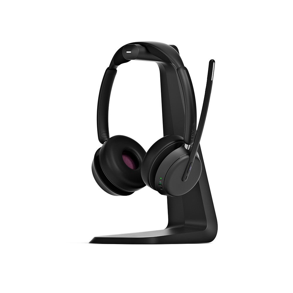 Vorschau: EPOS IMPACT 1061 Stereo Bluetooth Headset inkl. kontaktlose Ladestation (Charging Stand)