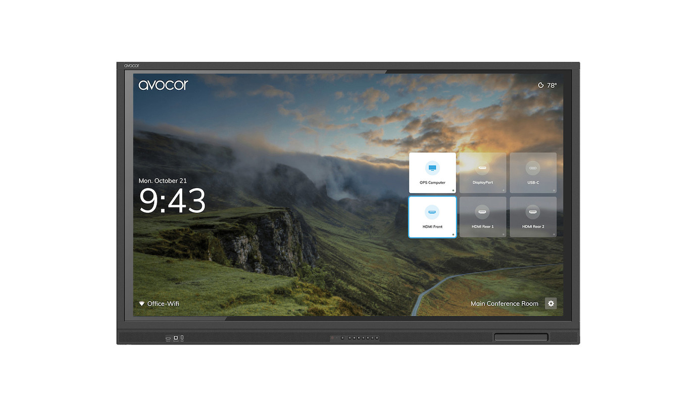 Vorschau: Avocor E Series interaktives 65" Touch Display