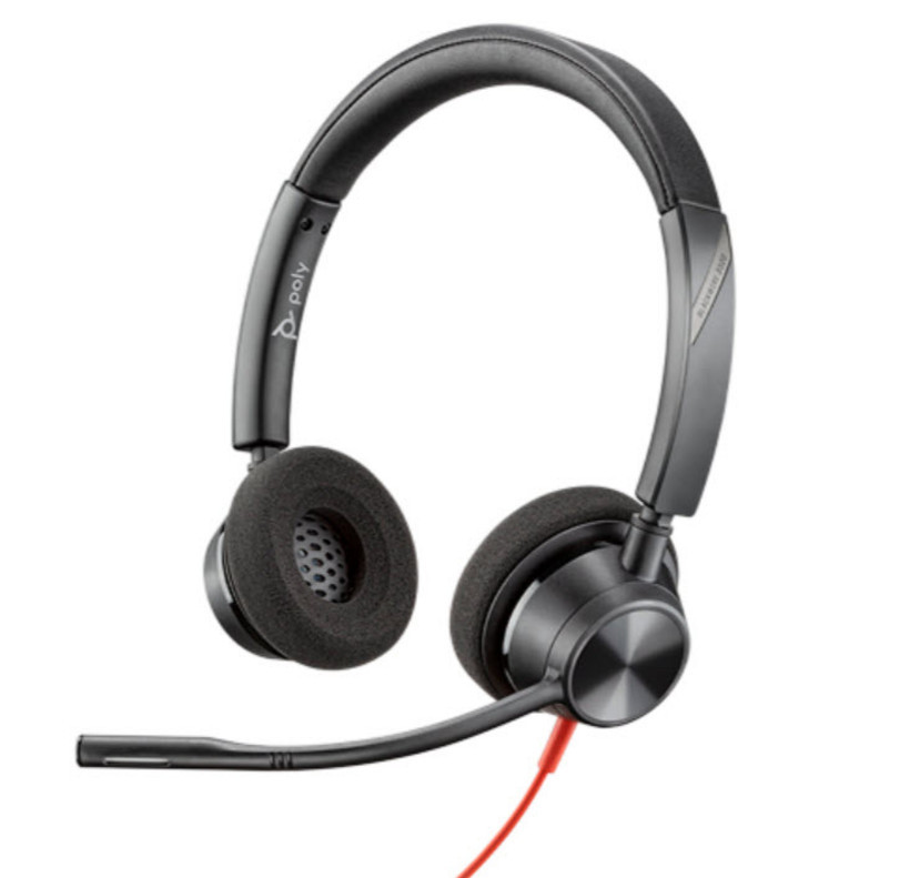 Vorschau: Poly Blackwire 3320, BW3320-M - Schnurgebundenes MS Stereo-Headset mit USB-C zertifiziert für Micros