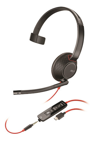 Vorschau: Poly Blackwire 5210, C5210 USB-A - Schnurgebundenes Mono-Headset mit USB-A