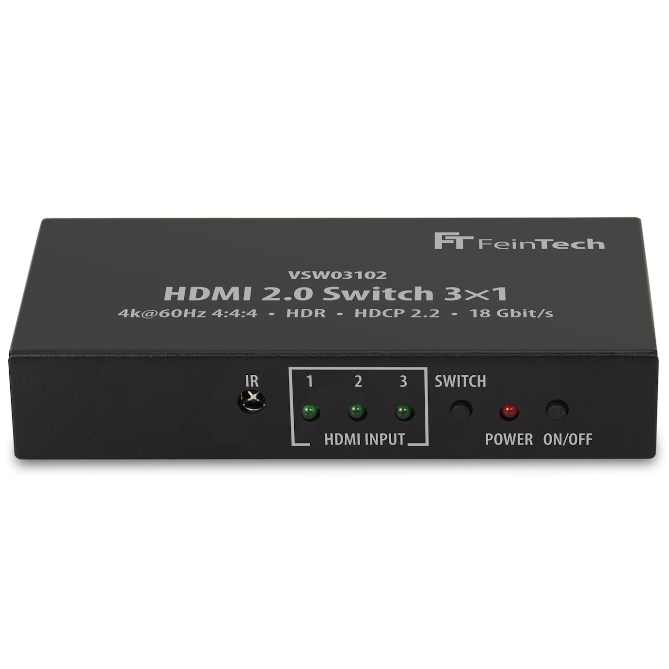 Vorschau: FeinTech VSW03102 HDMI Switch 3 In 1 Out | 4K 60Hz | Auto-Switching