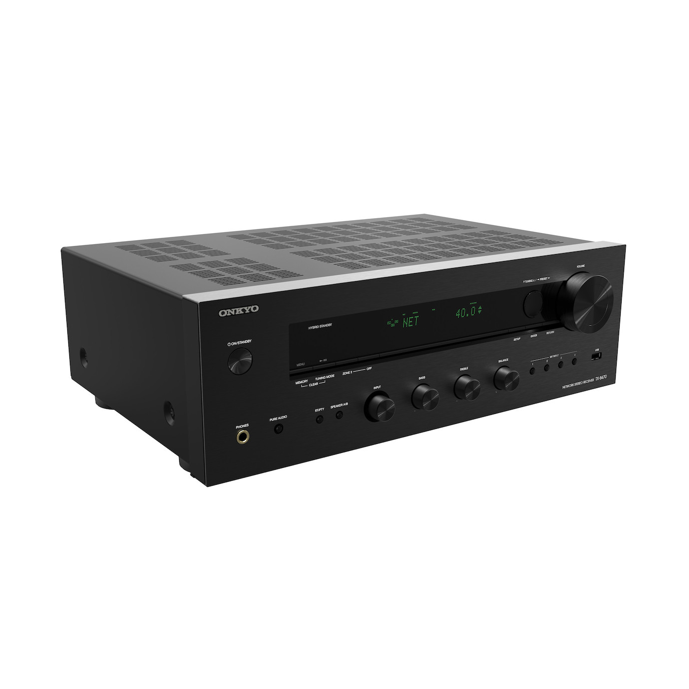 Vorschau: Onkyo TX-8470 Hi-Fi Network Stereo Receiver, Schwarz