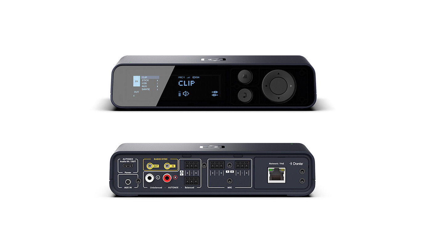 Vorschau: Catchbox Plus System mit 2 Channel Hub Receiver + Dante®️, 2 Clips inkl. Ladegeräte - Standardfarbe