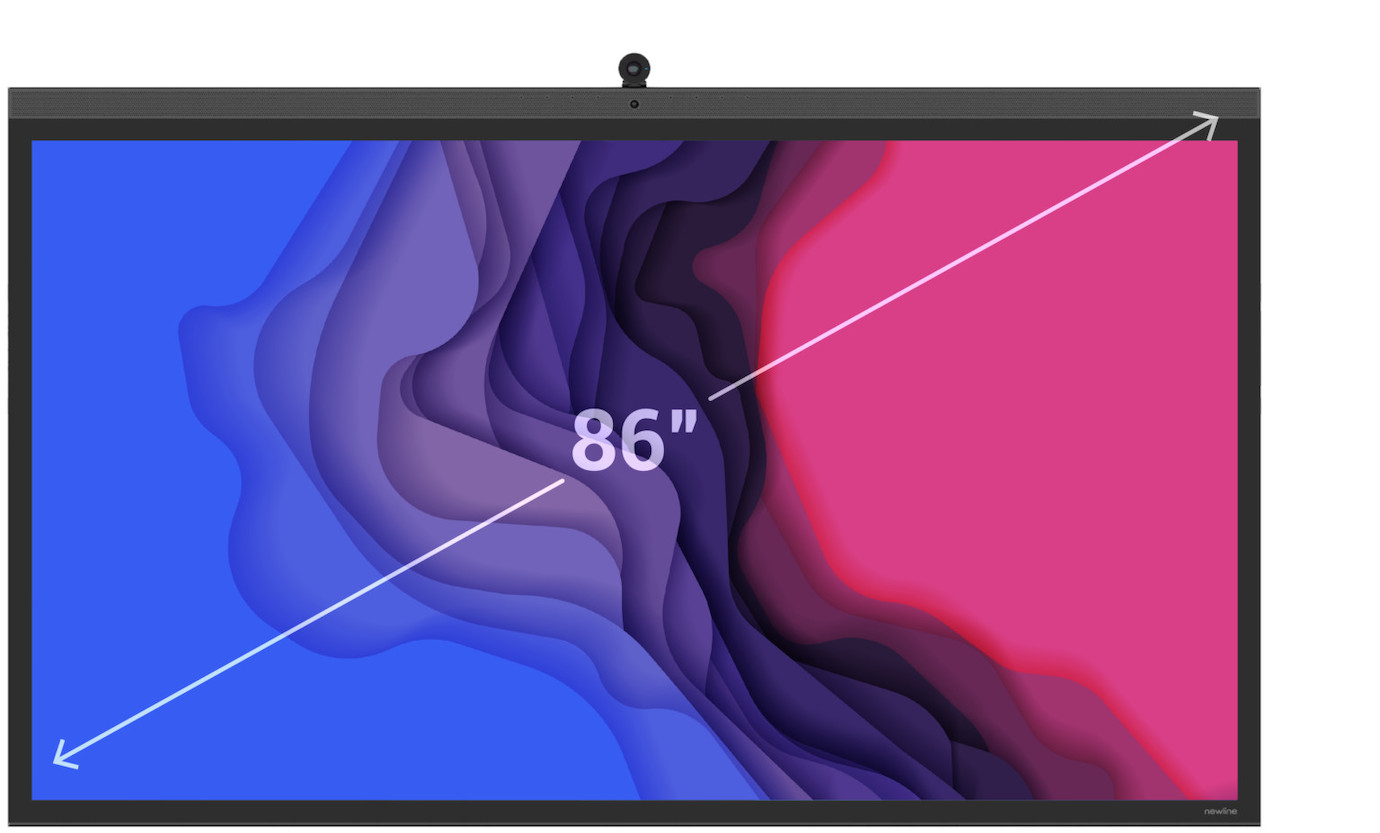 Vorschau: NewLine VEGA Pro TT-8624Z 86" 4K Touchdisplay