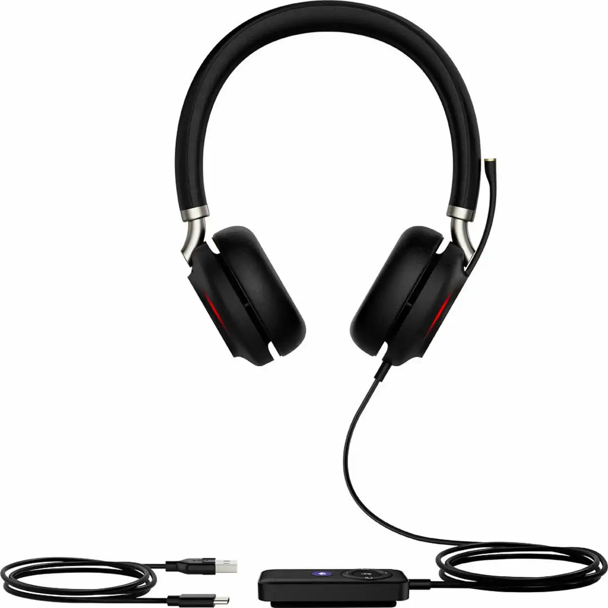 Vorschau: Yealink UH48 Dual Teams USB-C/A - kabelgebundenes Stereo Headset zertifiziert für UC-Platformen